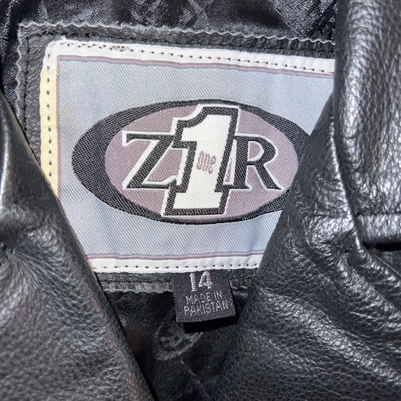 Womens Size 14 Vintage Black Leather Z1R Motorcycle Quilted Jacket - Picture 4 of 9